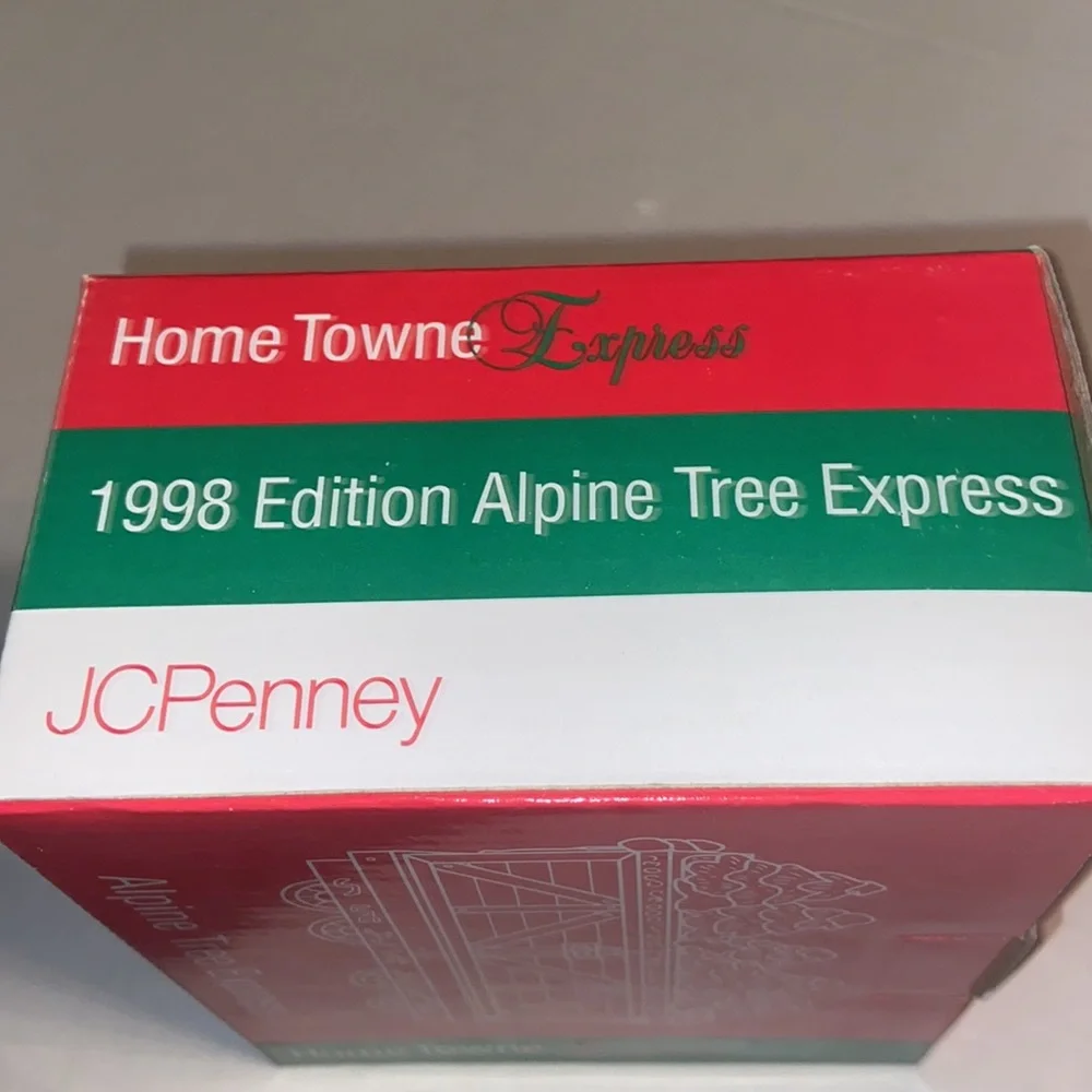 New in box vintage Home Towne Express 1998 Edition Alpine Tree Express train car